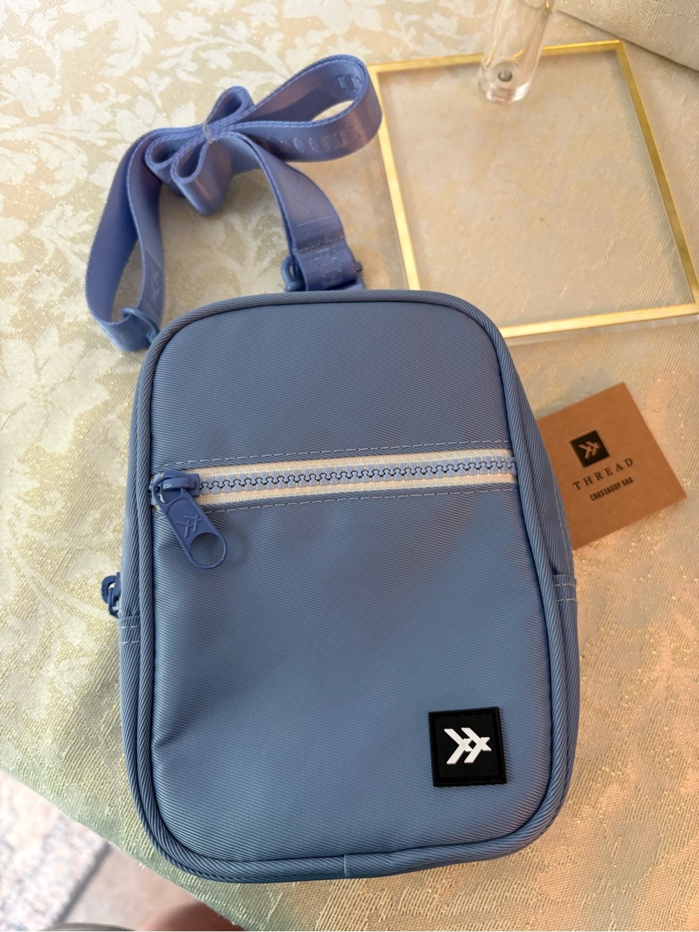 Threadzwear Light Blue Men’s Crossbody Belt Bag